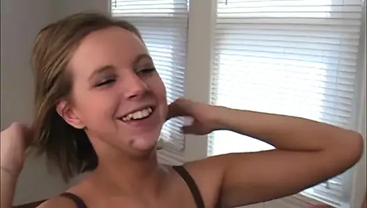 Desperate Amateurs Bree and Tatiana suck big hard cock and get their faces covered in hot cum