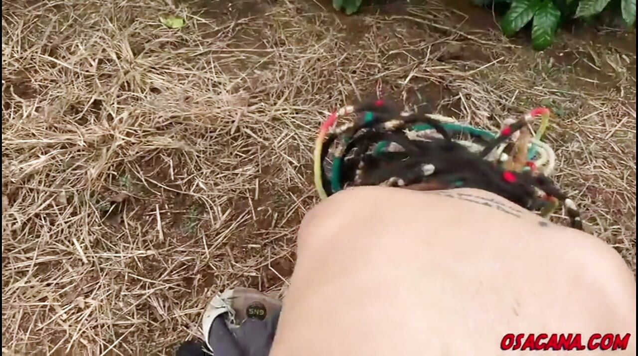 Beautiful Young Girl with Dreads Fucks Inside the Coffee Plantation