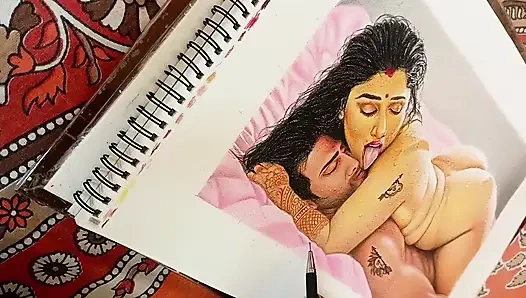 Stunningly beautiful desi indian woman fucking husband's friend when no one is at home