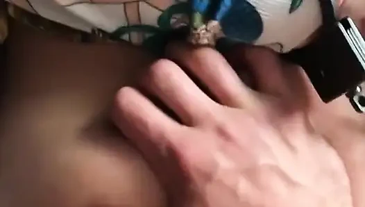 In Handcuffs with a Red Plug in the Ass - Kissing and Fucking a Helpless Bitch