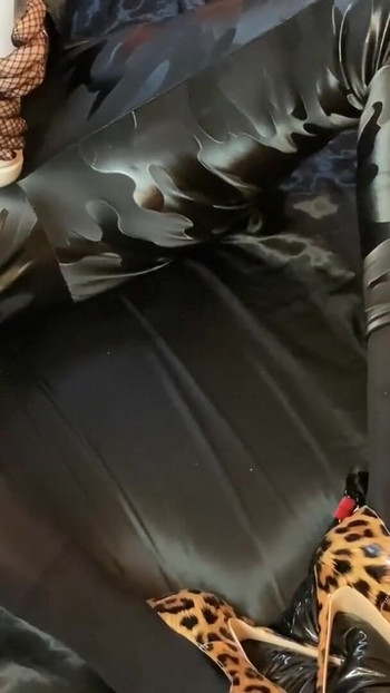 Memorable moment from "Patterned Leggings, Animal Print Heels Masturbation"