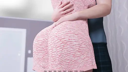 Japanese Stepmom Jerking Stepson Cock While He Pressing Her Big Ass