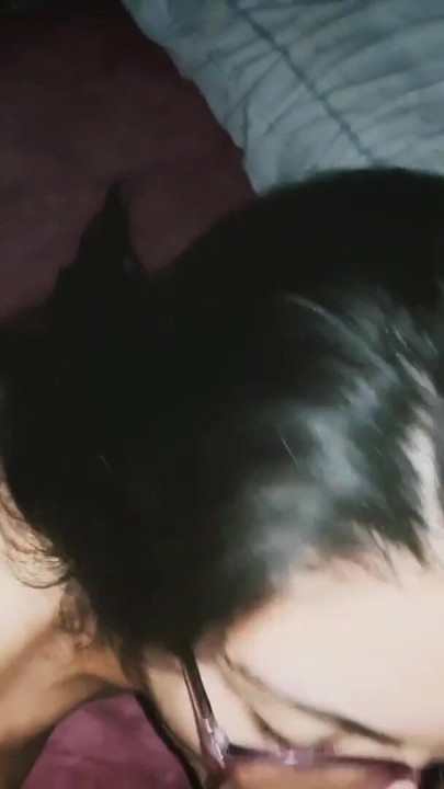 This Cute Long-Haired Brunette Chokes On My Cock - LunitaRabbit | Clip 2