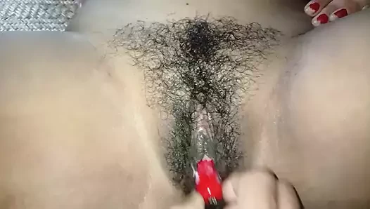 Girl sex with lipstick.