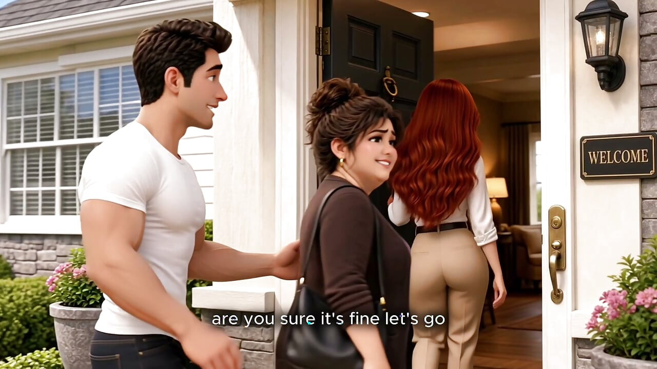 Cheated with hot redhead Realtor, Fat Wife joined them. AI Best Cartoons