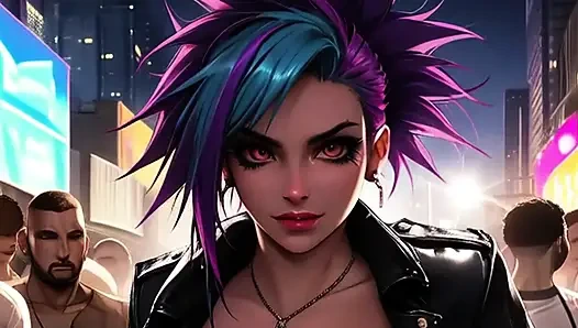 Büyük memeli sürtükler mosh çukurunda yalanıyor ve sikiliyor