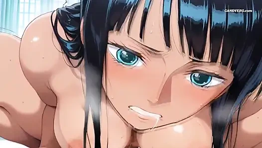 Robin'in hana-hana güçleri her yerde eller büyüdü - özellikle göğsünde, kalçalarında, sırtında - yapay zeka