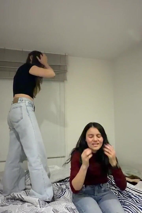 We Had Fun Playing in Bed to Jump