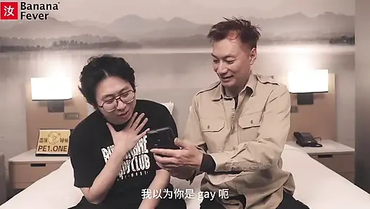 Old & Young Chinese Guys Double Team Hot Brunette European Pornstar in Wild Threesome