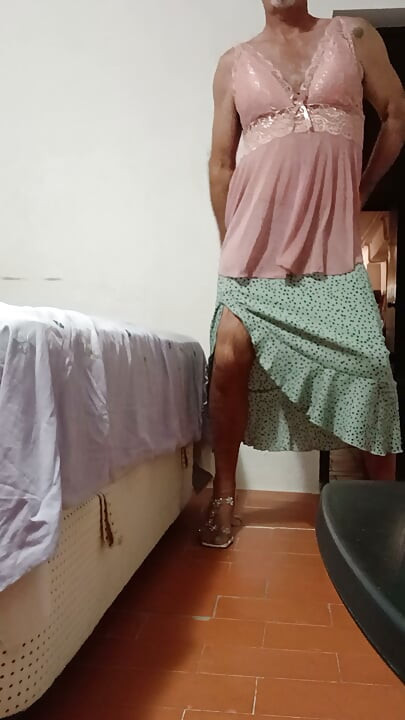 Crossdressing at home - Friday night