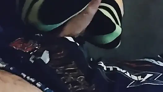 Son derece seksi ayak bileği çorapla muamele ve çorapla elle muamele