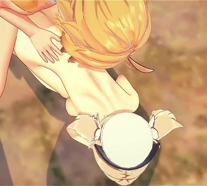 Genshin Impact Hentai - Η Barbara Γαμιέται Δύο Φορές από τον Aether με Creampie - Anime Manga Asian Japanese Game Porn