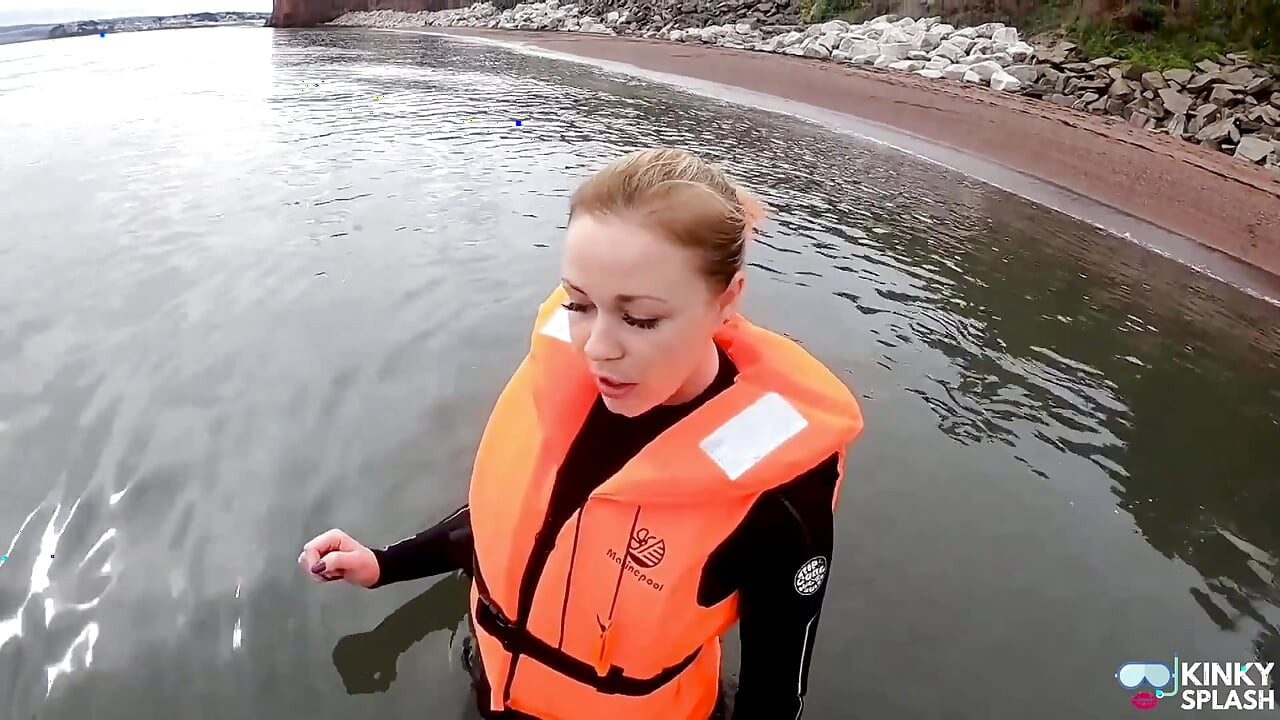 Strapped Tight & Floating Free - Sexy Wetsuit Life Jacket Test