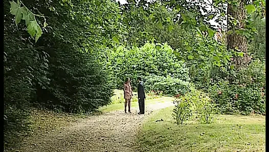 Blonde MILF in Forest Seduces Businessman...fuck Me Hard!