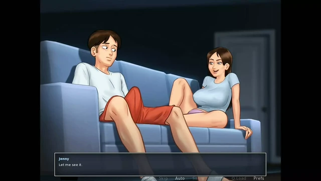 Я секс с Jenny на диване, когда никого не дома, SummerTime Saga