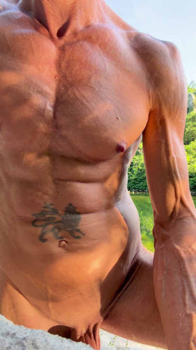Muscle venes luz y atardecer