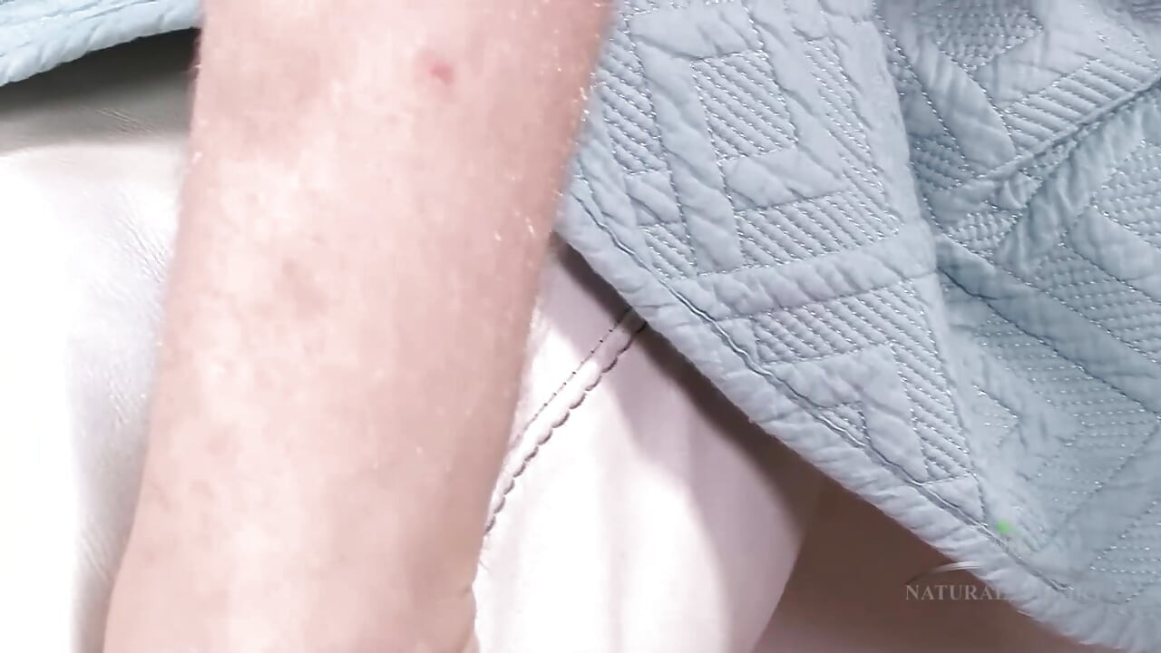 Apricot Pitts in her Red Dress No Panties, Wet Hairy Pussy Vibrator Ride