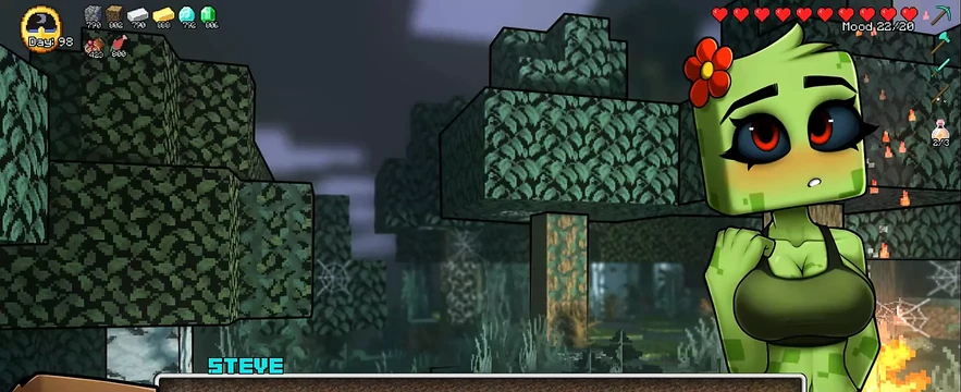 Minecraft Horny Craft - Part 50 Herobrine! Creeper Wife! by Loveskysanhentai