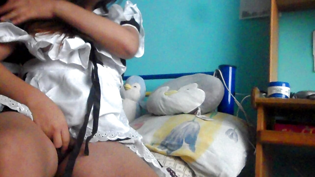 Trans teen in maid dress fuck her big ass
