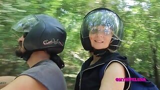 Ride in Motion with a Slut Who Gets Her Ass Screwed