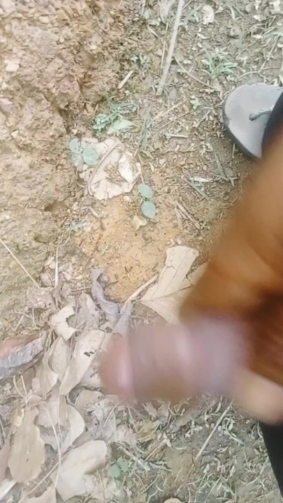 Waiting for girlfriend in the forest
