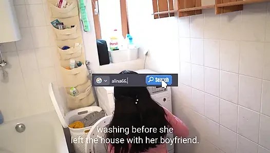 German Stepmommy gets turned on by wet panties (German Roleplay)
