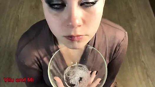 Throat Saliva and Sperm in the Bowl for Vilu Vidish