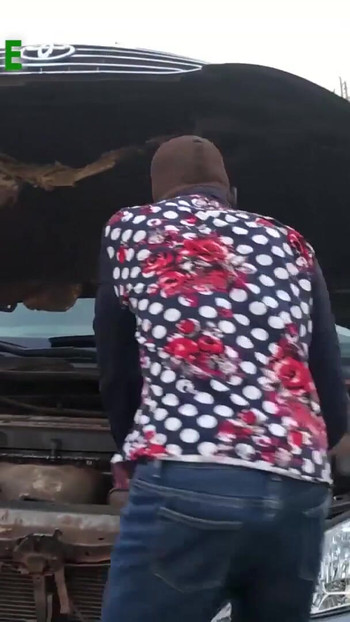 Memorable moment from "Her car got damaged on the road, I had to help her out both with her car and pussy"