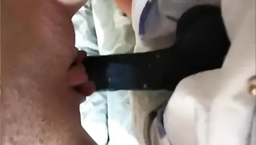 Girl fucks herself hard on bbc dildo and squirts