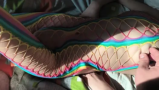 Sexy Costumed Step Sister Lets Me Touch Her Tight Virgin Pussy And Follow Her Outline