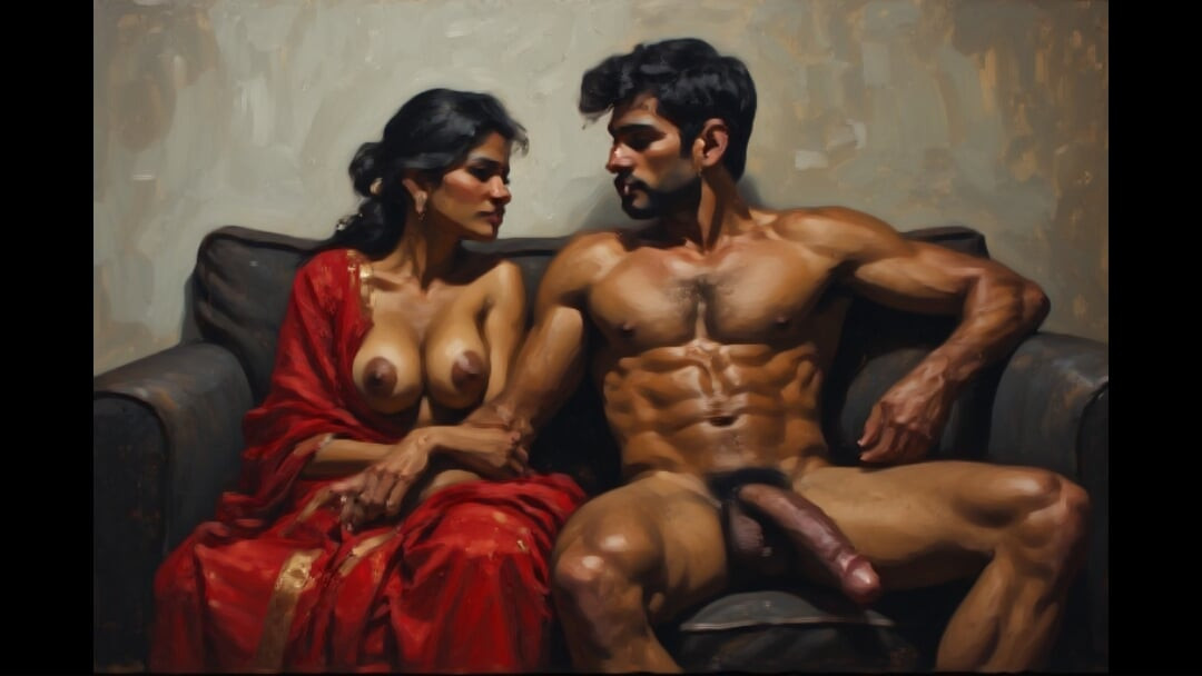 My friend's sexy wife with me and my boss hot threesome desi slut wife