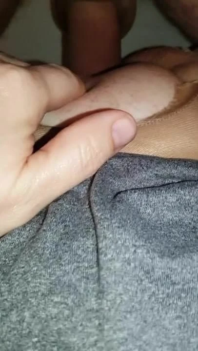 Pantyhose covered cock fuck