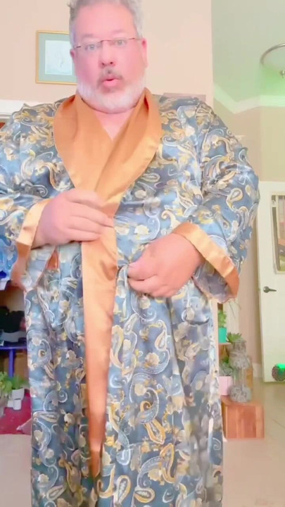 Big Cock under his robe