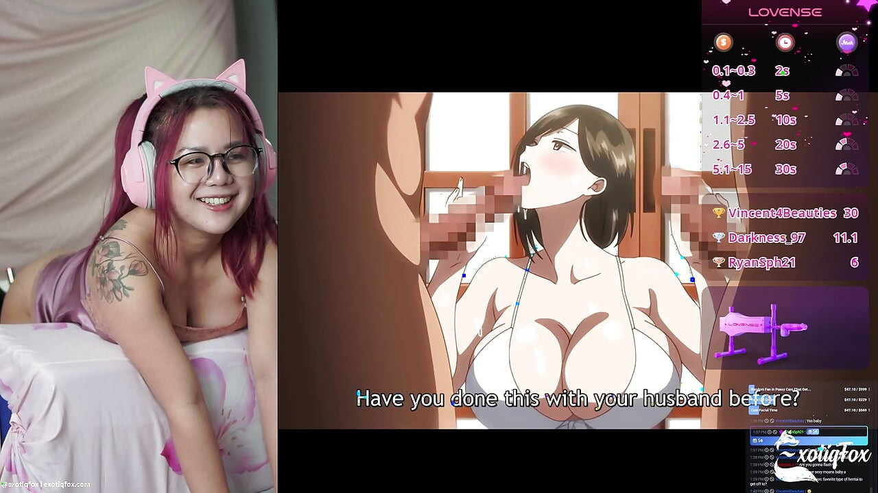 Me Getting Fucked Hard by Fans on My Fuck Machine While Watching Cheating Wife & Step-Sister Breeder Hentai