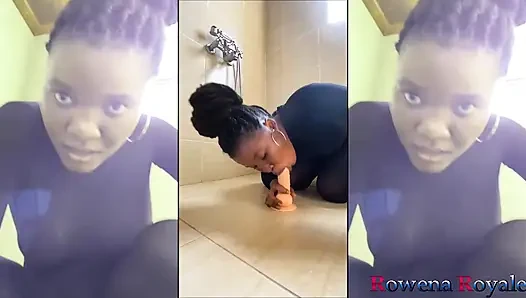 Fucking and Pissing my Dildo in Holiday Cabin