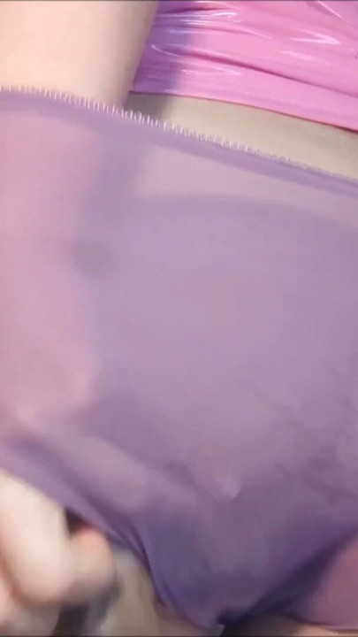 Fuck and spread my ass in purple sheer panties | Clip 3