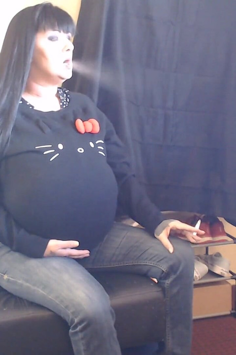 Sneaky Pregnant Smoker