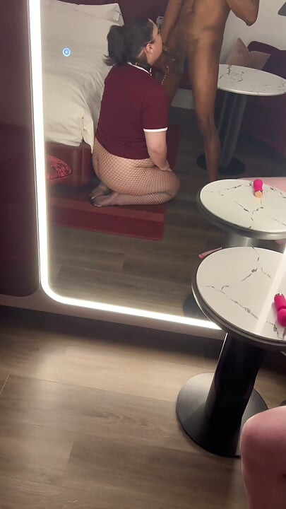 First Time Creampie Cleanup! My Husband Came in Flat Chastity so I Let This Dominant Bull Fuck Me Raw