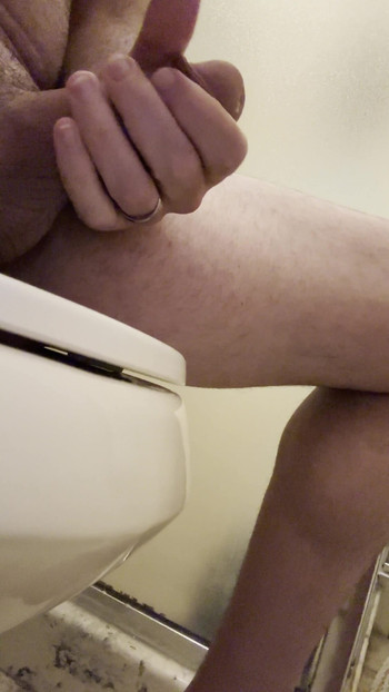 Epic moment from "Bathroom Break with My Huge Cock"
