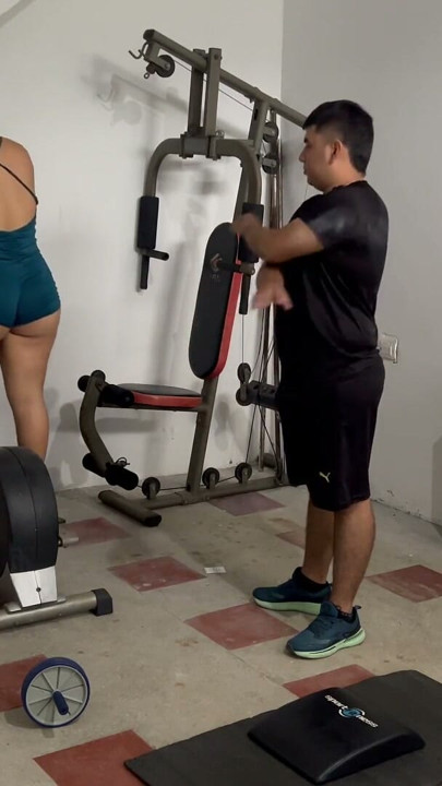 There was no one else in the gym, so they gave in to temptations | Clip 1