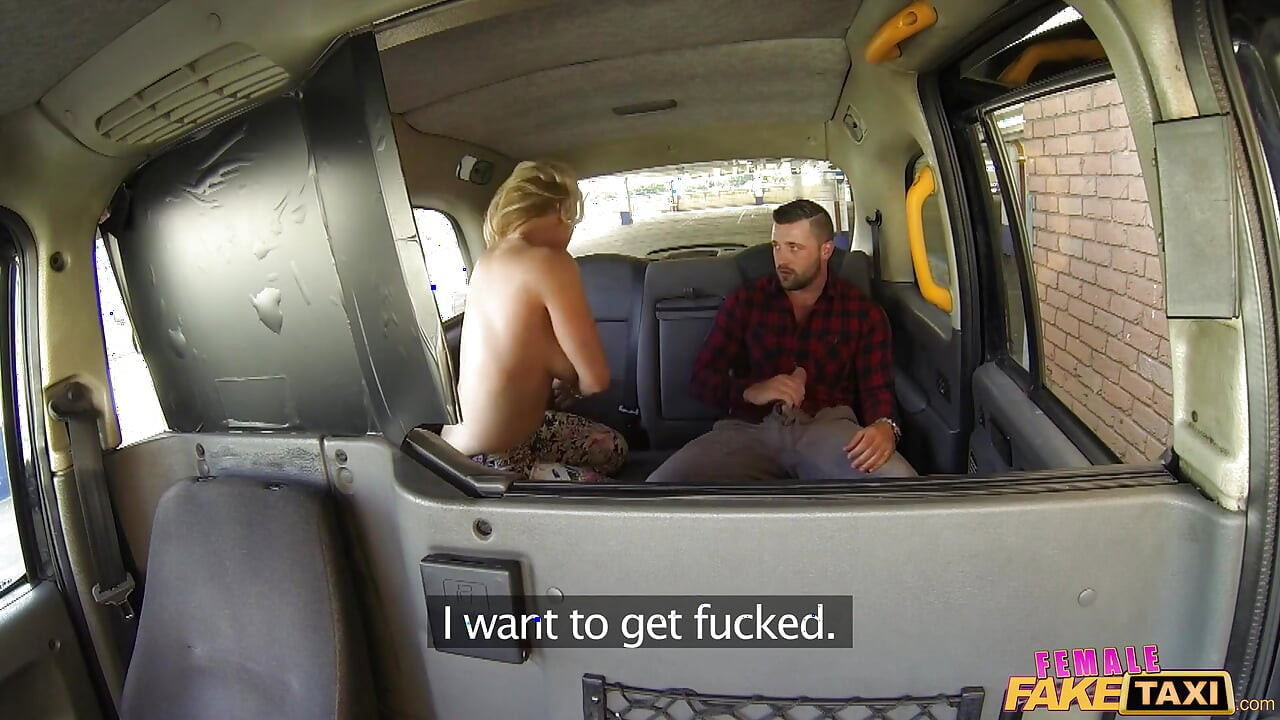Female Fake Taxi - Horny Big Tit Max Takes a Risk Flashing in a Parking Lot & Scores a Filthy Car Fuck & Anal Fun