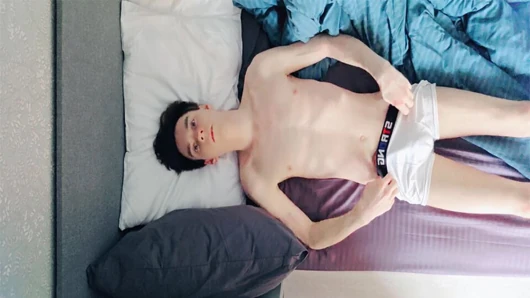 Young boy masturbates