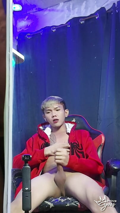 Inked Boy in a Spidey Hodi Masturbating