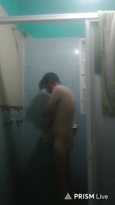Man Showering