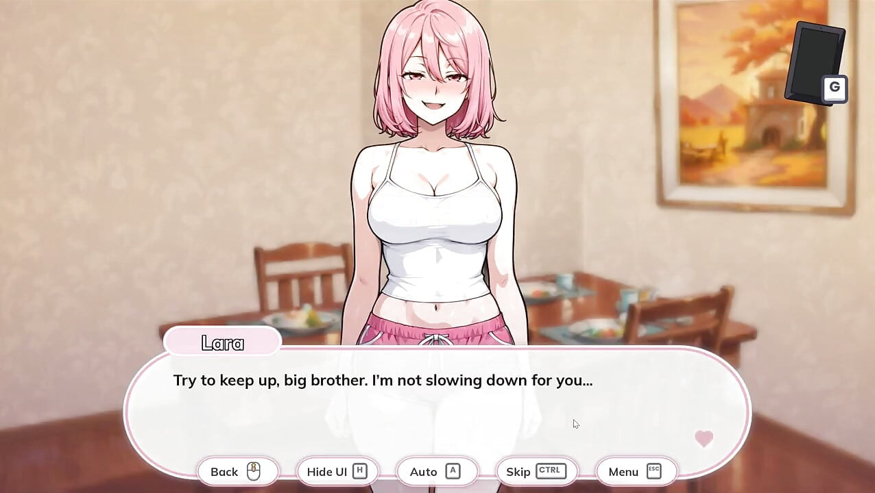 ¡Sola con mi media hermana juego hentai tabú episodio 4 sorpresa desnuda en el pasillo toda empapada!