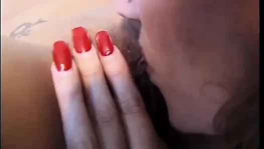 Two Young Vintage Lesbians Fucking with a Double Dildo