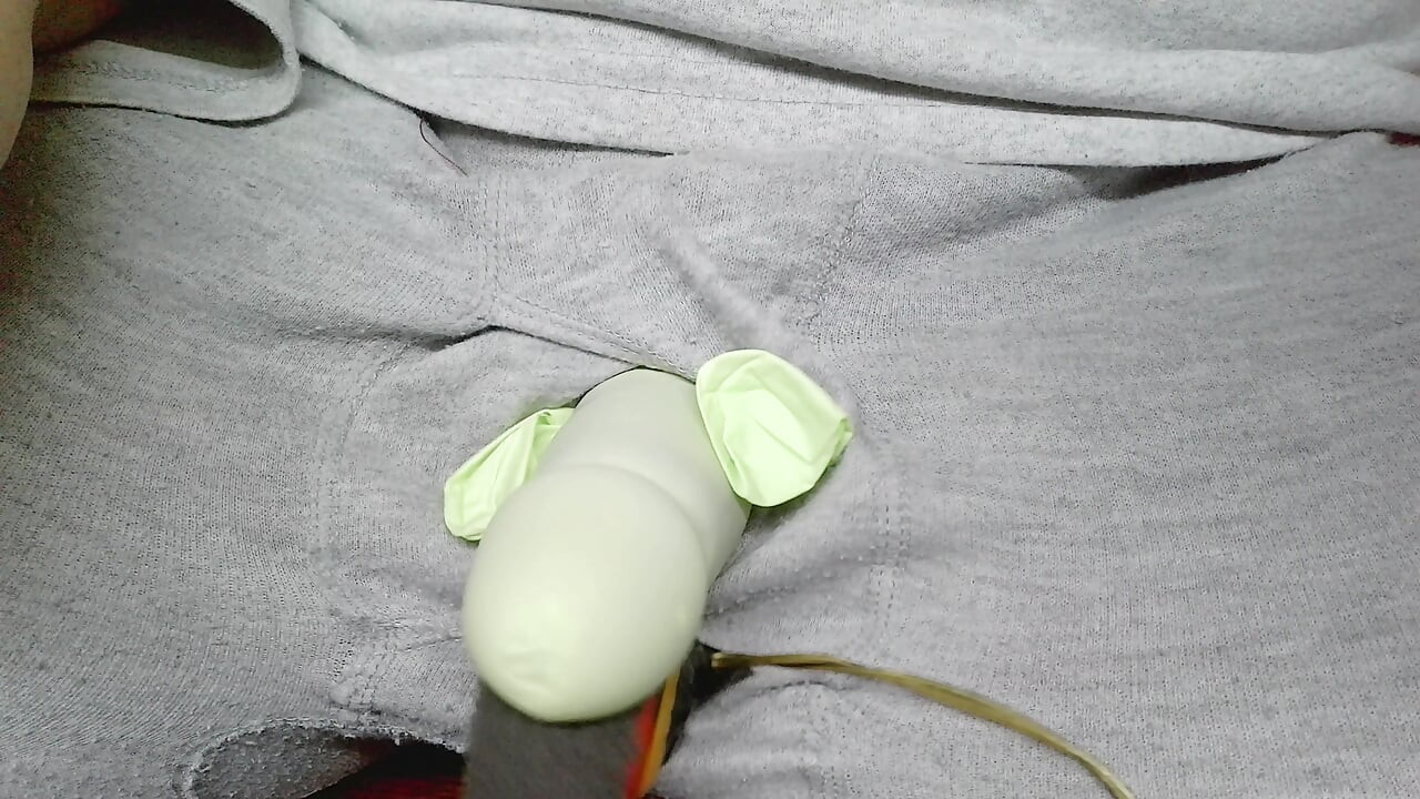 Multiple orgasms while wearing latex gloves