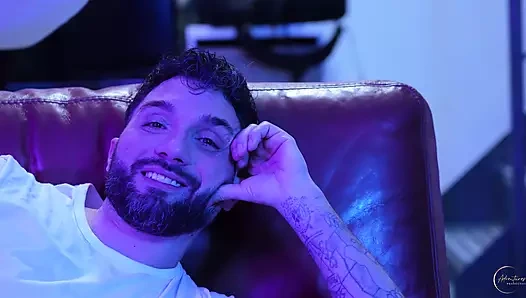 A Beautiful Young Blonde with Large Breasts Has Her Angel's Face Covered in Sperm