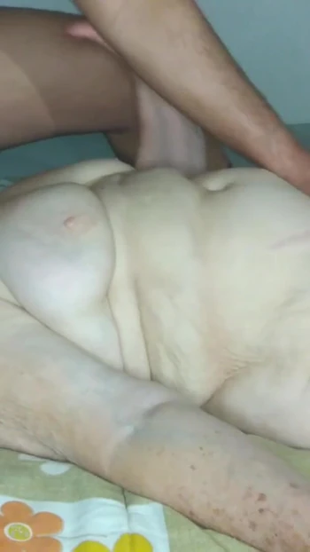 Thrilling moment from "Granny Angela sucks cock. with orgasm included."