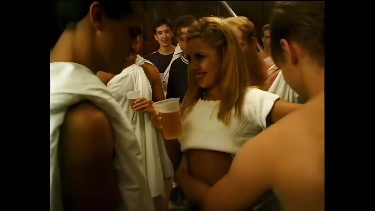 A Young Beauty Surrounded by Cocks